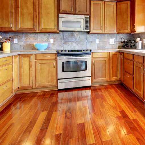Shiny Hardwood Floors