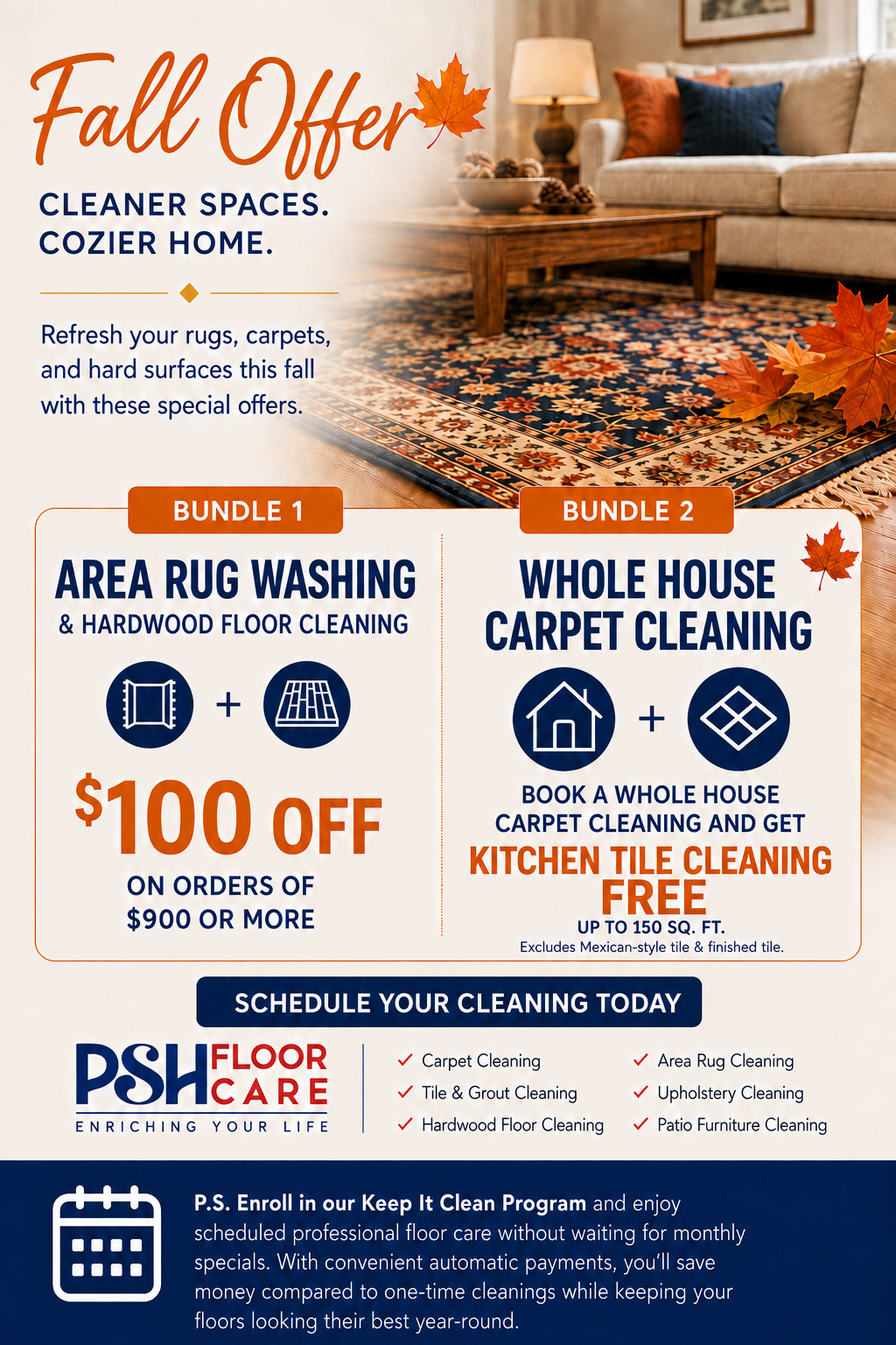 October PSH Specials